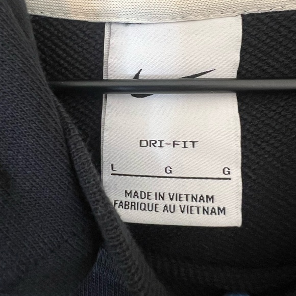 Nike Standard Issue Basketball Pullover Dri-Fit Hoodie Black Large - Picture 7 of 11